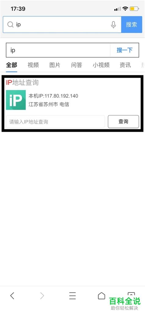 手机怎么查看自己的IP地址 【百科全说】