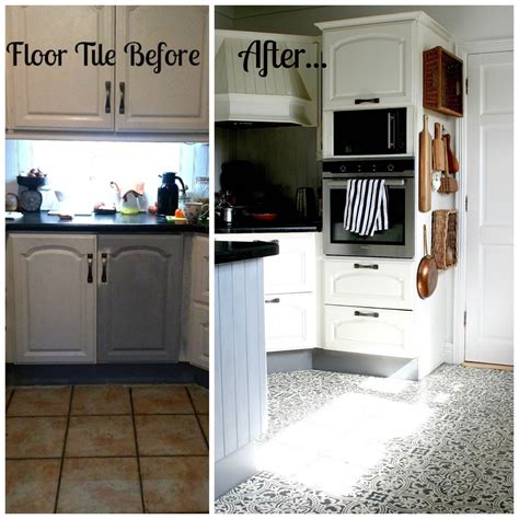 Kitchen Floor Tile Paint Before And After - Flooring Tips
