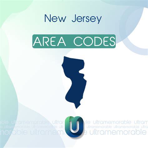 New Jersey Area Codes (732, 848) - Ultra Memorable