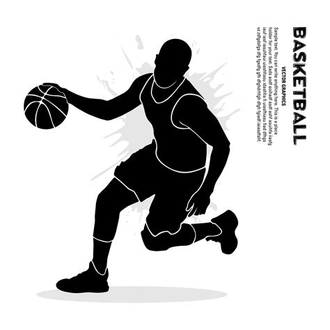 Basketball Player Silhouette Dribbling at vandavinablog Blog