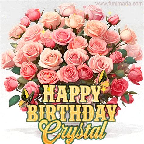 Happy Birthday Crystal GIFs for Her - Download on Funimada.com