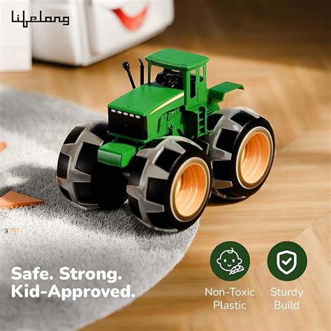 Lifelong Cuppy Friction Powered Big Tractor Toy | Push & Go Farm Truck ...