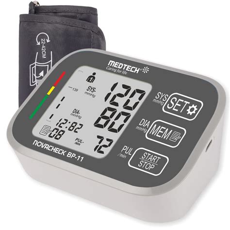 Medtech BP11 Portable Automatic Digital Blood Pressure BP Monitoring ...