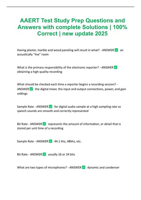 AAERT Certification Exam – Study Guide with Practice Questions and ...