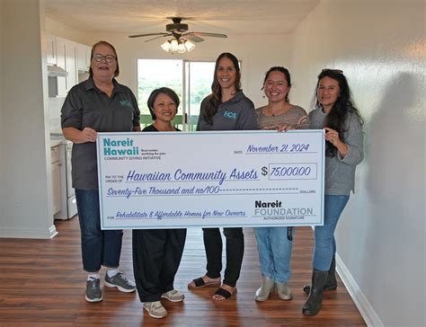 Nareit Foundation Awards $75,000 Grant to Hawaiian Community Assets for ...