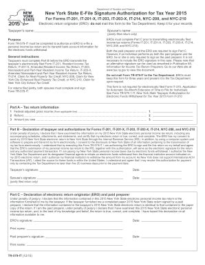 NY DTF TR-579-IT 2015 - Fill out Tax Template Online