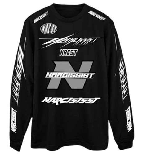 Playboi Carti Merch Narcissist Black Moto Jersey | WHAT’S ON THE STAR?