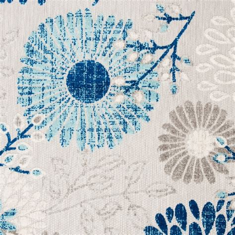 Safavieh Cabana 8 X 10 (ft) Gray/Blue Indoor/Outdoor Floral Tropical ...