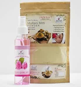 Jannat Natural Multani Mitti Powder for Face Pack (200 Grams) Fuller's ...