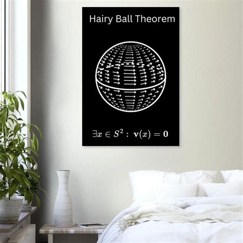 Hairy Ball Theorem Poster Topology Print Mathematical Poster Maths ...