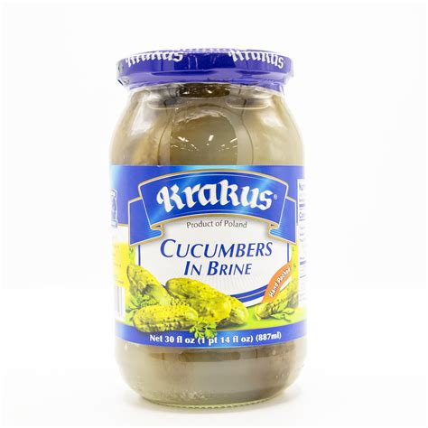 KRAKUS 30oz CUCUMBERS IN BRINE - European Food Express