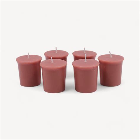 Set of 6 Hosley Rustic Sandalwood 15 Hours Burn Time Each Votive ...