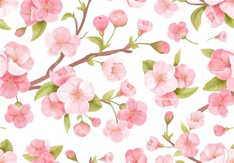 Fond transparent de fleur de Sakura rose réaliste. Texture exotique de ...