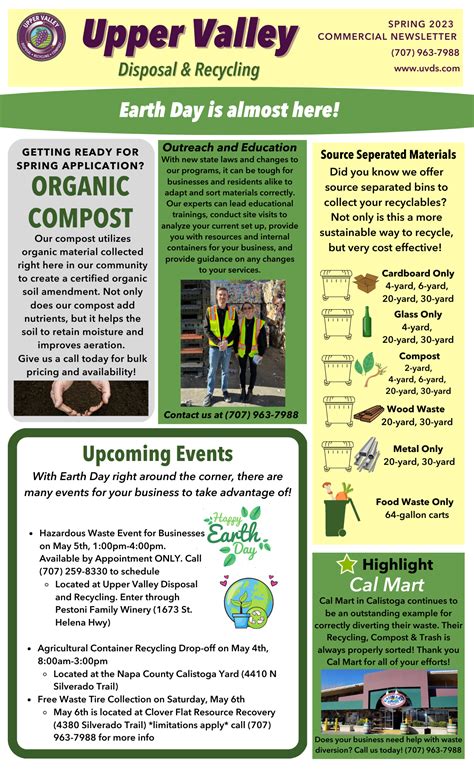 Newsletters and Downloads - Upper Valley Disposal Services