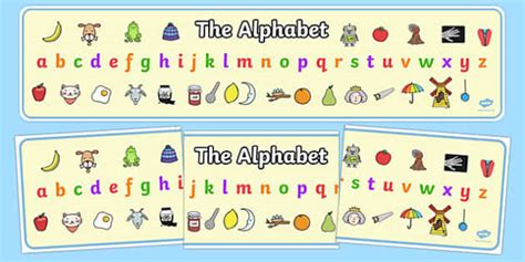 Alphabet Display Banner