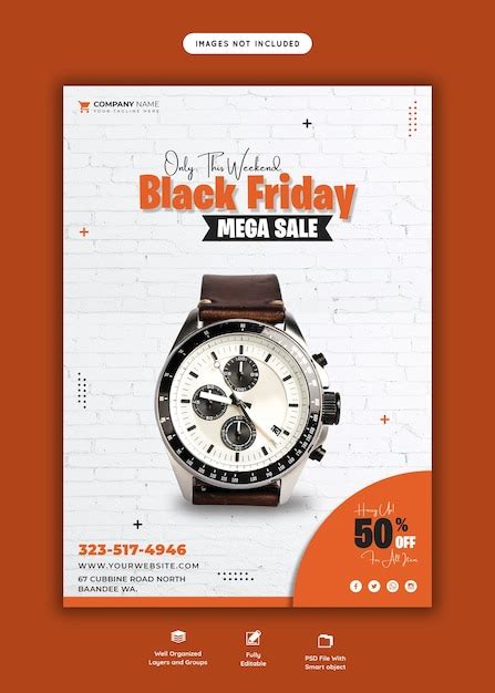 Black friday mega sale flyer template | Free PSD