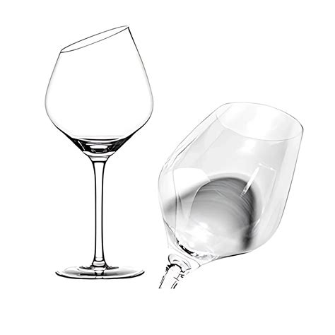 Buy Slant Face Wine Glasses Online (Set of 2, 350 ml) | BarHouse