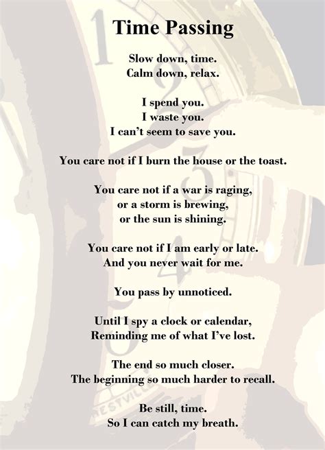 Short Poem About Time Passing at Jose Watson blog