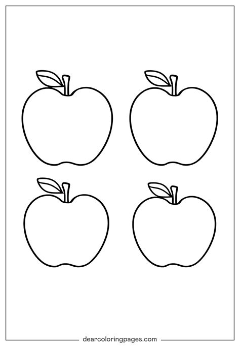 Coloring Pages For Apples