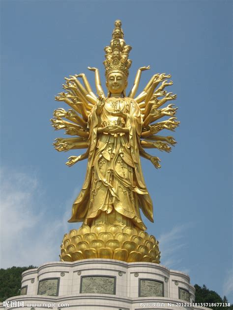 千手观音摄影图__雕塑_建筑园林_摄影图库_昵图网nipic.com