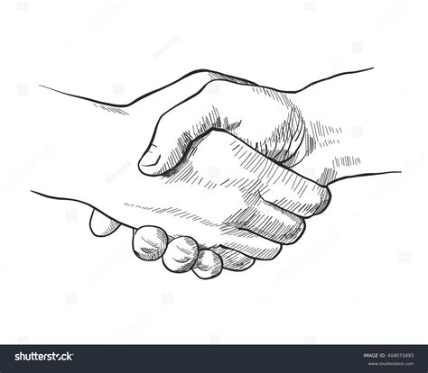4+ Thousand Friendship Handshake Sketch Royalty-Free Images, Stock ...