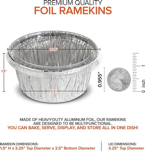 StockYourHome Stock Your Home Foil Ramekins with Clear Plastic India | Ubuy