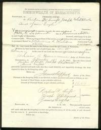 Document Legal (Administratrix's Inventory): Probate Court Commonwealth ...