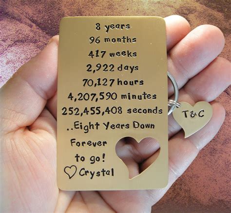 Eighth wedding anniversary gift ideas – Artofit