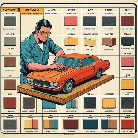 Automotive Sandpaper Grit Chart Auto Body Sandpaper Grit Chart