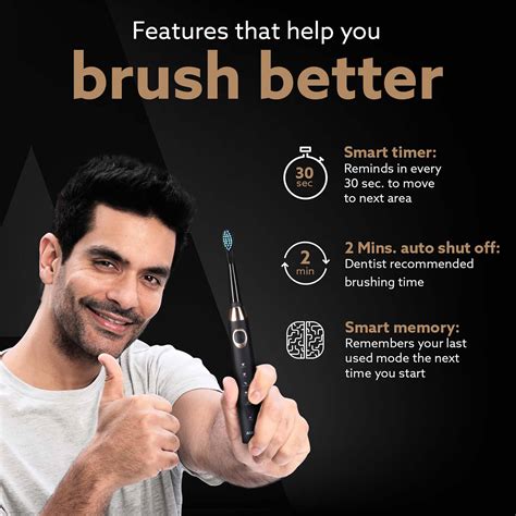 AGARO COSMIC PLUS MAX Sonic Electric tooth brush for adults with 5 ...