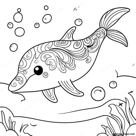 Lisa Frank Dolphin Coloring Pages