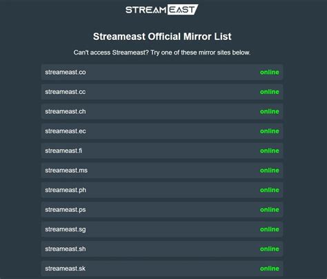 Streameast Domains Seized by US Authorities - Operators Appeal