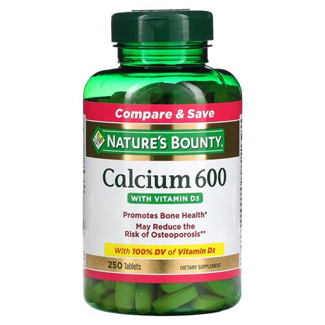 Calcium 600 Mg-Vitamin D3 5 Mcg Tab at Andrea Delreal blog