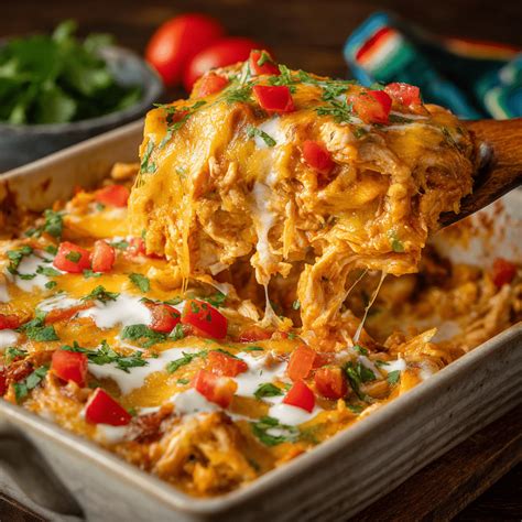 Cheesy Fajita Chicken Casserole