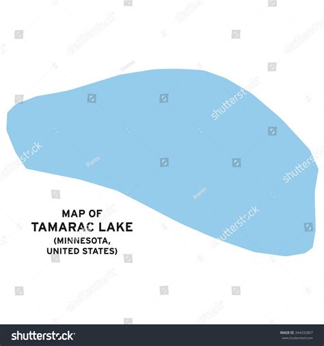 Tamarac Lake Minnesotaunited States Map Vector Stock Vector (Royalty ...