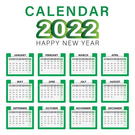 calendario 2022 horizontal y vertical - 2022 spain calendar with ...