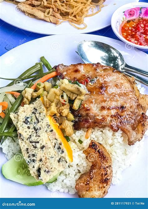 Com Tam or Vietnamese Broken Rice Stock Image - Image of authenticity ...