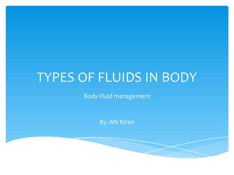 Image result for Body Fluid Types