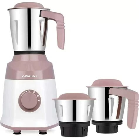 Bajaj Military Series Duetto 500W Mixer Grinder 3 Jars White Lilac ...
