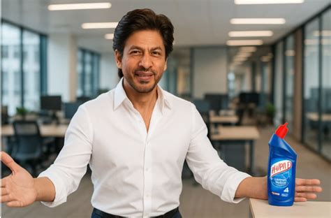 Shah Rukh Khan Opens His Arms for a Cleaner India with Harpic - Brands.in
