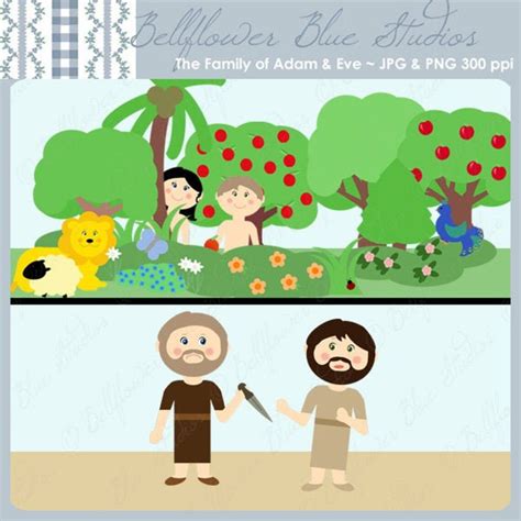 SALE! the Family of Adam and Eve (adam and Eve/cain and Abel/seth) Digital Clipart - Etsy Canada