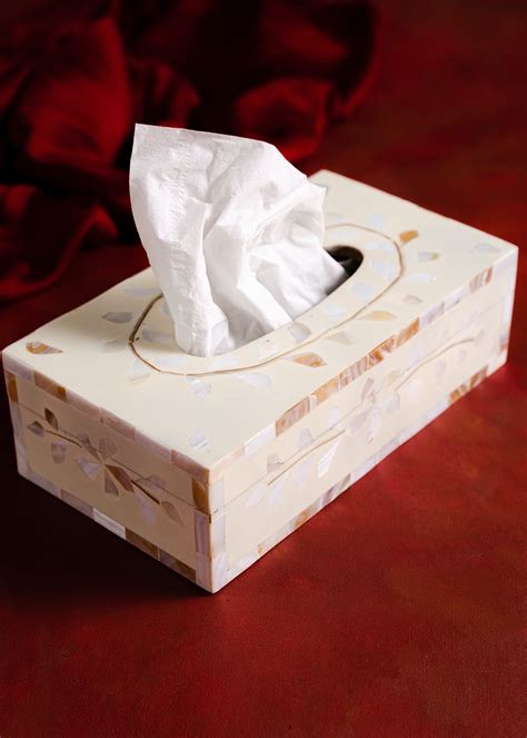 Get Wooden MOP Inlay Tissue Box at ₹ 1400 | LBB Shop
