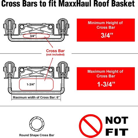 Buy MaxxHaul 70115 46 x 36 x 4-1/2 Roof Rack Rooftop Cargo Carrier ...