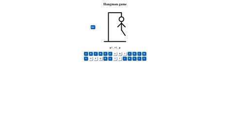 how to make a hangman game html and javascript source code 的图像结果