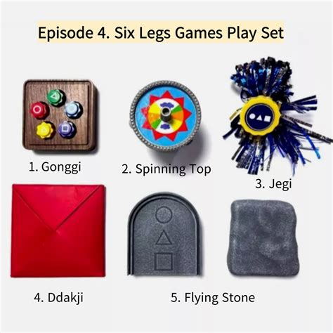 SQUID GAME2 Six Legs Korea Traditional Game Play Set [Pentathlon game ...