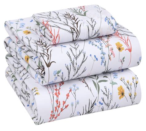 RUVANTI 100% Cotton Sheets for Twin XL Size Bed - Crispy Cooling ...