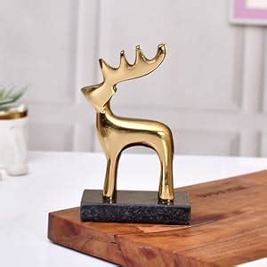 CraftVatika Reindeer Showpiece Metal for Home Decoration Item and Gifts ...