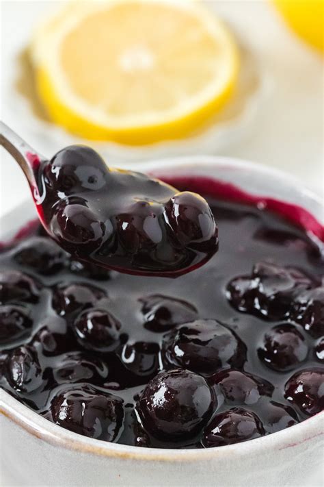 Quick and Easy Homemade Blueberry Sauce Topping Recipe - Flour on My ...