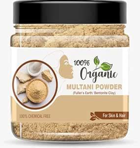 100% Organic Multani Powder, Fuller's Earth Bentonite Clay for Skin and ...