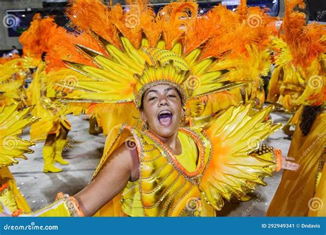 Carnaval Parade at the Sambodromo, Rio De Janeiro Brazil Editorial Photo - Image of dancer ...